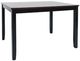 Jofran Inc. Asbury Park 6-Piece AP Black/Autumn Brown Dining Set-1