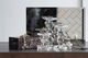 A & B Home Sylvie Clear Medium Pillar Candle Holder-1