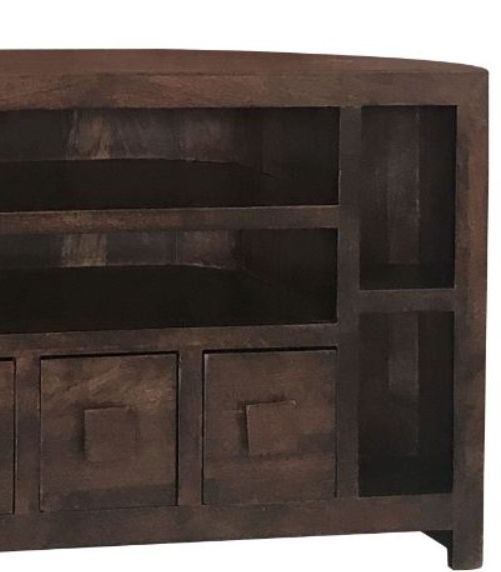 Jaipur Furniture Dakota Dark Brown Plus Corner TV Unit-1