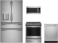 GE Profile™ 4 Piece Stainless Steel Kitchen Package