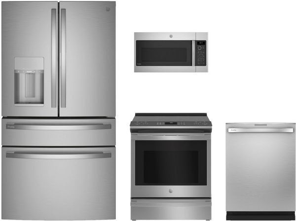 GE Profile 4 Piece Stainless Steel Kitchen Package