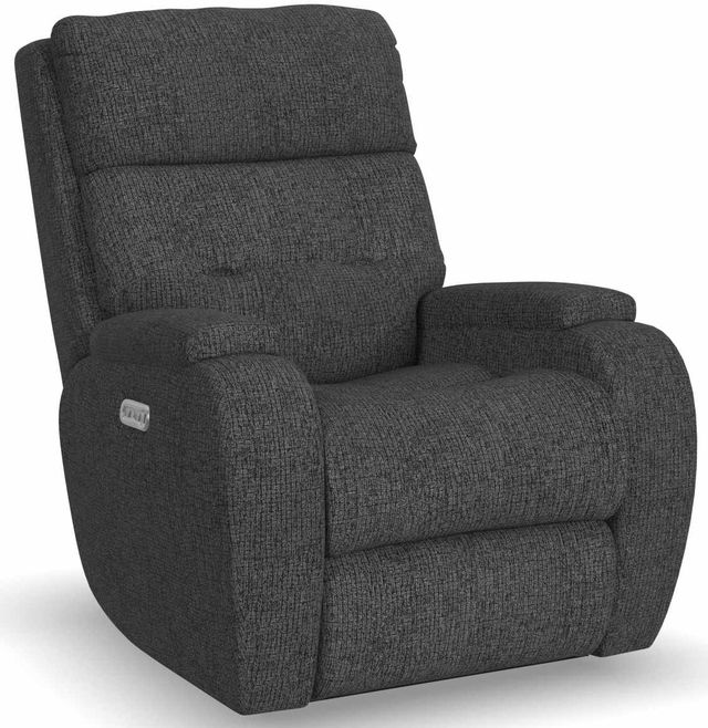 Flexsteel® Strait Steel Power Recliner with Power Headrest-0