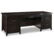 Handstone Pemberton Double Pedestal Executive Desk with Pencil drawer with flip down front-0