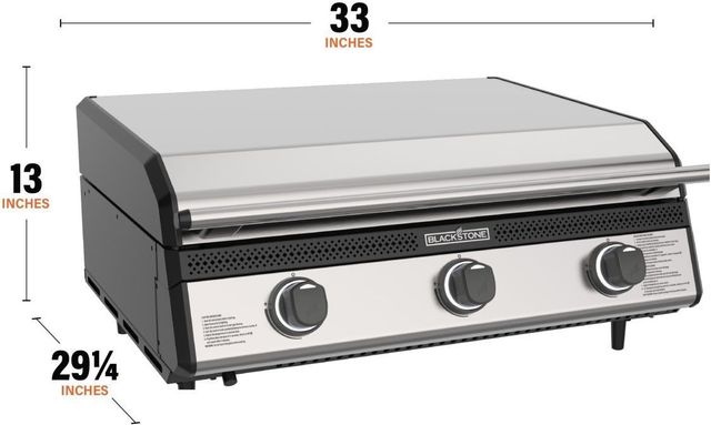 Blackstone® 3-Burner Stainless Steel Built In Liquid Propane Grill-1