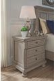 Signature Design by Ashley® Lettner Light Gray 2-Drawer Nightstand-3