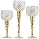 A & B Home Rizzo 3-Piece Gold Candle Holders Set-0