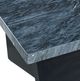 Elements International Beckley Ebony End Table with Dark Marble Top-3