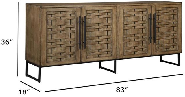 Nest Home Collections Madison Antique Natural Cabinet-3