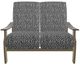Telescope Casual St. Catherine Agra Classic/Beachwood Aluminum/Fabric Outdoor MGP Cushion Loveseat with Boardwalk Rustic Arms-1