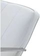 Modus Furniture One Brushed Stainless Steel/White Office Chair-4
