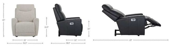 La-Z-Boy® Kodie Cognac Power Wall Recliner with Headrest and Lumbar-2