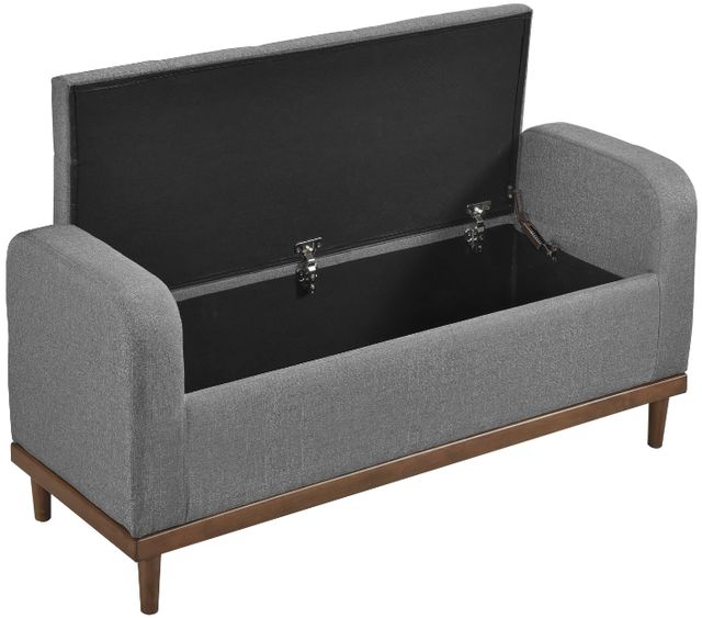 Homelegance® Brigitte Gray Lift Top Storage Bench-4