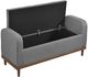 Homelegance® Brigitte Gray Lift Top Storage Bench-4