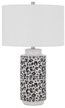 Cal® Lighting & Accessories Exeter 2-Piece Black/Pearl Table Lamp Set-0