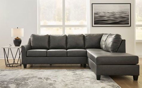 Signature Design by Ashley® Valderno 2-Piece Fog Right-Arm Facing Sofa Sectional and Corner Chaise-2