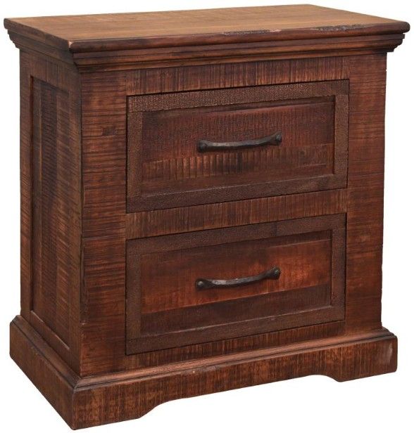 International Furniture Direct Madeira Brown Nightstand-0