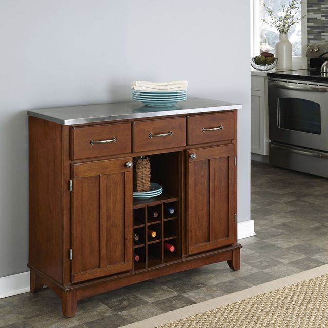 homestyles® Buffet Of Buffets Cherry/Stainless Steel Server-1