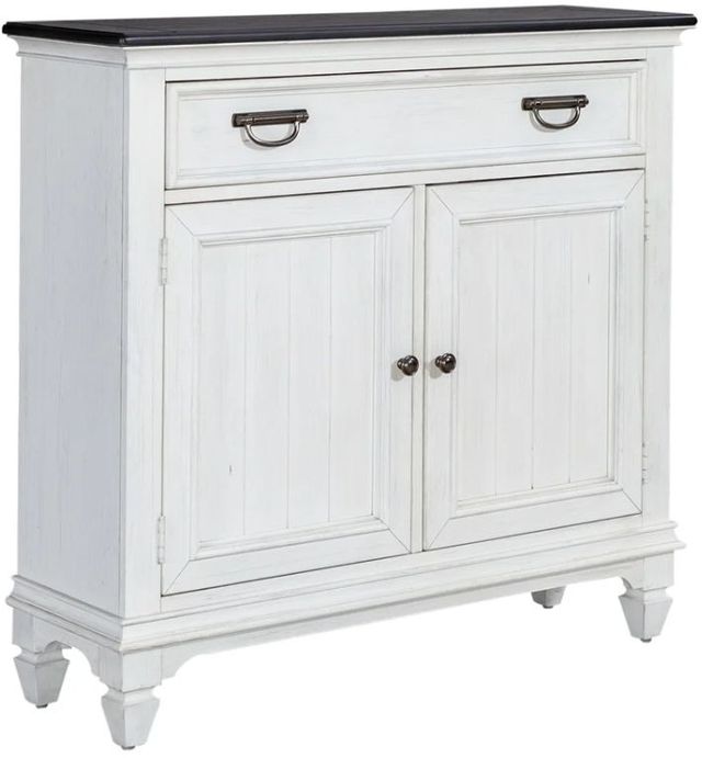 Liberty Furniture Allyson Park Charcoal 42" Accent Hall Console Table with Wirebrushed White Base-0