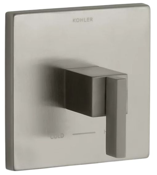 KOHLER® Loure® MasterShower® Vibrant Brushed Nickel Temperature Control Valve Trim-0