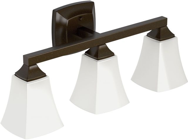 Moen® Voss™ Oil Rubbed Bronze Three Globe Bath Light-0
