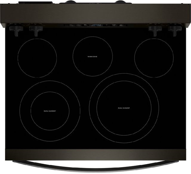 Whirlpool® 30" Black Stainless Steel Freestanding Electric Range with Air Cooking Technology-1