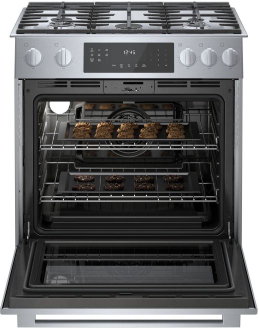 Bosch® 800 Series 30" Stainless Steel Slide In Gas Range-5
