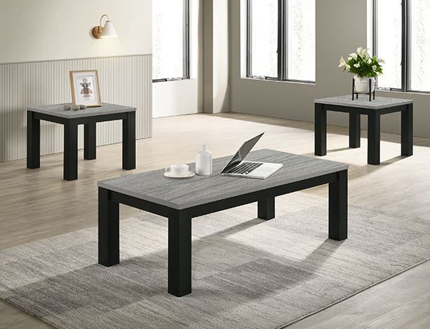 Crown Mark Theo 3-Piece Gray Occasional Table Set-1