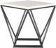Elements International Riko 2-Piece White Occasional Table with Black Frame Set-3