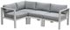 Intercon Nash 4-Piece Buff Aluminum/Fabric Outdoor Sectional Set-2