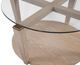 Bassett Mirror Dunes Glass Top Cocktail Table with Bleached Oak Base-4