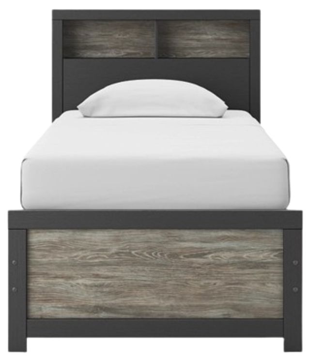 Signature Design by Ashley® Jonnifer Black/Gray Twin Bookcase Bed-2