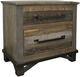 International Furniture Direct Loft Brown 4-Piece Brown Queen Reclaimed Wood Bedroom Set-3