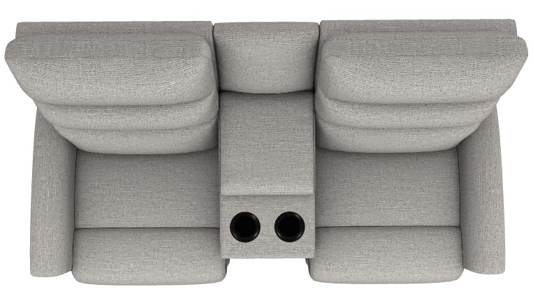 La-Z-Boy® Liam Mocha Manual Wall Reclining Loveseat with Console