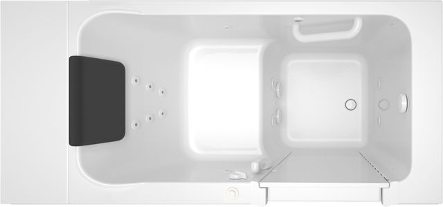 American Standard Luxury Series White Alcove Whirlpool Walk-In Tub-1