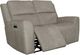 Flexsteel® Taylor Fog Gray Power Reclining Loveseat with Power Headrest-4
