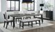 Najarian Furniture Proximity Gray/Gray Oak Bench-1