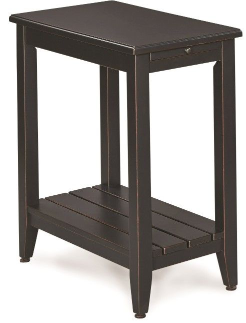 Null Furniture 6618 Black Chairside End Table-0