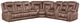 New Classic® Home Furnishings Morello 3-Piece Brown Curved Power Reclining Sectional-0