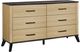 Monarch Specialties Inc. Light Oak/Rustic Oak Dresser-0