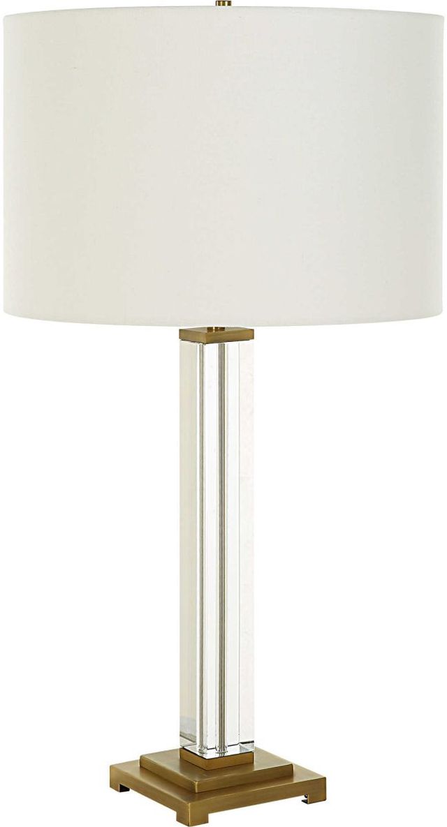 Uttermost® Crystal Crystal Column Table Lamp-0