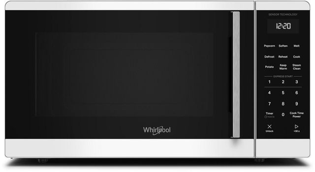Whirlpool® 1.1 Cu. Ft. White Countertop Microwave with Sensor Cooking -0