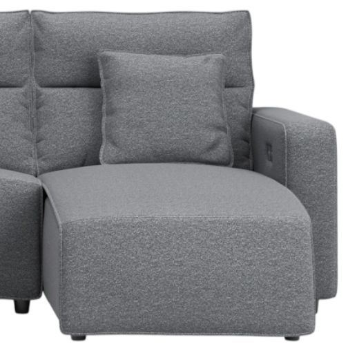 Signature Design by Ashley® Modmax II 4-Piece Pepper/Salt Right-Arm Facing Power Reclining Sectional and Chaise with Console-1