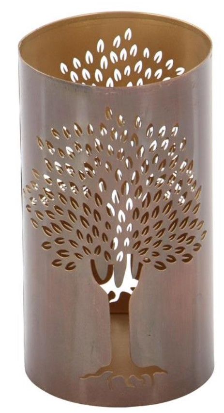 Deco Marche 3-Piece Copper Tree Candle Lantern Set-1