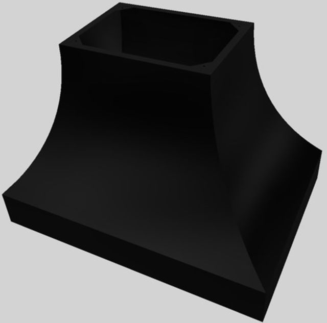 Vent-A-Hood® Designer Series 42" Black Island Range Hood-3