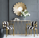 A & B Home Gold Console Table-4