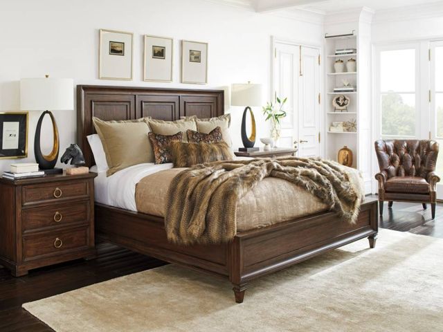 Lexington Home Silverado Walnut Creek Brown King Panel Bed-1