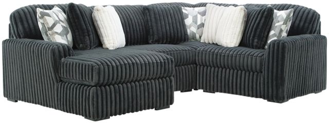 Signature Design by Ashley® Midnight-Madness 4-Piece Gunmetal Left-Arm Facing Sectional and Chaise-0
