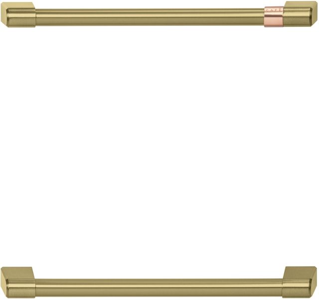 Café™ Brushed Brass Under The Counter Refrigerator Handle Kit-0