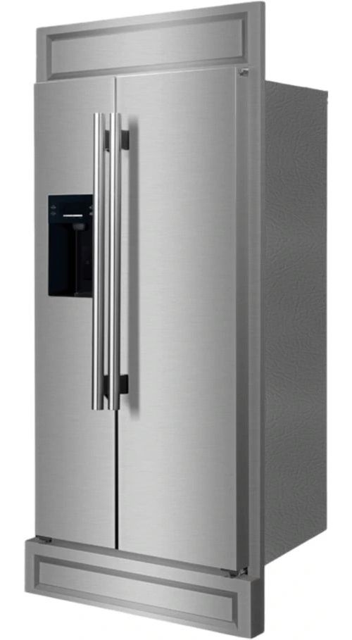 FORNO® 36" 20 Cu. Ft. Fingerprint Resistant Stainless Steel Built-In Side-by-Side Refrigerator -3
