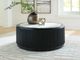 Signature Design by Ashley® Grayman White Cocktail Table with Black Base-1